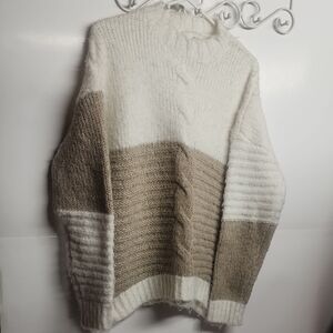 Pinch Sz L Cozy Colorblock Chunky Sweater Comfortable, Warm, Indie, Ski Lodge